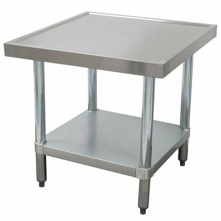 ADVANCE TABCO AG-MT-242 24in x 24in Stainless Steel Mixer Table with Galvanized Undershelf 109AGMT242